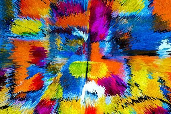 Canlı Soyut Fırça Vuruşları ve Özgün Küp Resimleri Çağdaş Sanatsal Arkaplan, Tuvaldeki Yağlı Boyaya Benzeyen Çağdaş Tasarım ve Yaratıcı Görsel Projeler İçin Mükemmel