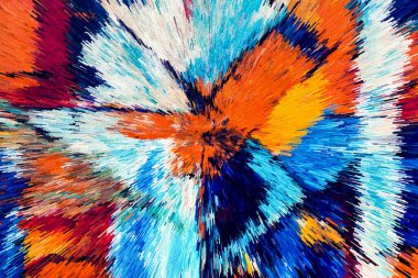 Canlı Soyut Fırça Vuruşları ve Özgün Küp Resimleri Çağdaş Sanatsal Arkaplan, Tuvaldeki Yağlı Boyaya Benzeyen Çağdaş Tasarım ve Yaratıcı Görsel Projeler İçin Mükemmel