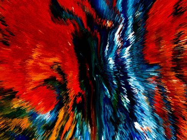 Canlı Soyut Fırça Vuruşları ve Özgün Küp Resimleri Çağdaş Sanatsal Arkaplan, Tuvaldeki Yağlı Boyaya Benzeyen Çağdaş Tasarım ve Yaratıcı Görsel Projeler İçin Mükemmel