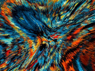 Canlı Soyut Fırça Vuruşları ve Özgün Küp Resimleri Çağdaş Sanatsal Arkaplan, Tuvaldeki Yağlı Boyaya Benzeyen Çağdaş Tasarım ve Yaratıcı Görsel Projeler İçin Mükemmel