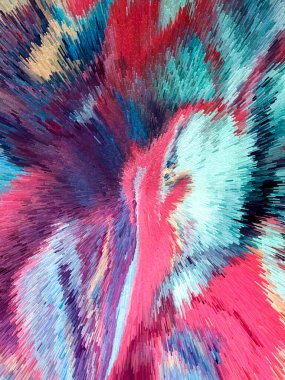 Canlı Soyut Fırça Vuruşları ve Özgün Küp Resimleri Çağdaş Sanatsal Arkaplan, Tuvaldeki Yağlı Boyaya Benzeyen Çağdaş Tasarım ve Yaratıcı Görsel Projeler İçin Mükemmel