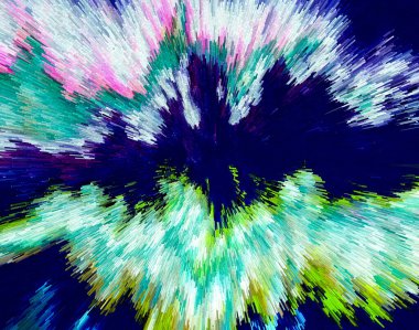 Canlı Soyut Fırça Vuruşları ve Özgün Küp Resimleri Çağdaş Sanatsal Arkaplan, Tuvaldeki Yağlı Boyaya Benzeyen Çağdaş Tasarım ve Yaratıcı Görsel Projeler İçin Mükemmel