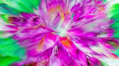 Canlı Soyut Fırça Vuruşları ve Özgün Küp Resimleri Çağdaş Sanatsal Arkaplan, Tuvaldeki Yağlı Boyaya Benzeyen Çağdaş Tasarım ve Yaratıcı Görsel Projeler İçin Mükemmel