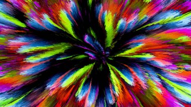 Canlı Soyut Fırça Vuruşları ve Özgün Küp Resimleri Çağdaş Sanatsal Arkaplan, Tuvaldeki Yağlı Boyaya Benzeyen Çağdaş Tasarım ve Yaratıcı Görsel Projeler İçin Mükemmel