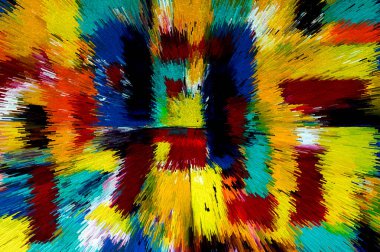 Canlı Soyut Fırça Vuruşları ve Özgün Küp Resimleri Çağdaş Sanatsal Arkaplan, Tuvaldeki Yağlı Boyaya Benzeyen Çağdaş Tasarım ve Yaratıcı Görsel Projeler İçin Mükemmel