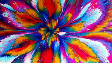 Canlı Soyut Fırça Vuruşları ve Özgün Küp Resimleri Çağdaş Sanatsal Arkaplan, Tuvaldeki Yağlı Boyaya Benzeyen Çağdaş Tasarım ve Yaratıcı Görsel Projeler İçin Mükemmel