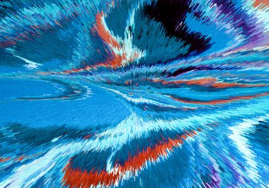 Canlı Soyut Fırça Vuruşları ve Özgün Küp Resimleri Çağdaş Sanatsal Arkaplan, Tuvaldeki Yağlı Boyaya Benzeyen Çağdaş Tasarım ve Yaratıcı Görsel Projeler İçin Mükemmel