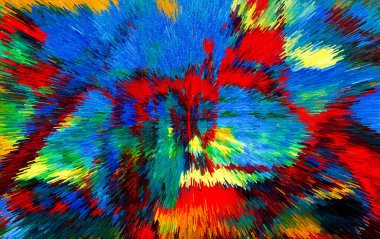 Canlı Soyut Fırça Vuruşları ve Özgün Küp Resimleri Çağdaş Sanatsal Arkaplan, Tuvaldeki Yağlı Boyaya Benzeyen Çağdaş Tasarım ve Yaratıcı Görsel Projeler İçin Mükemmel