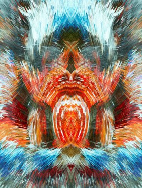 Soyut Senfoni: Canlı Fırça Vuruşları, Çıkarılan Küpler, Çağdaş Tablo - Modern Tasarım, Sanatsal Görsel Projeler ve Yaratıcı Endeavorlar İçin Mükemmel