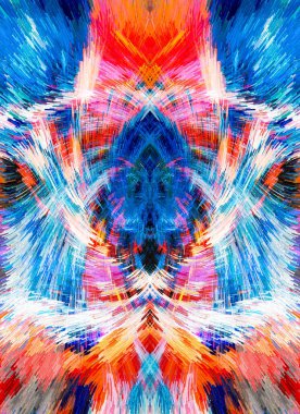 Soyut Senfoni: Canlı Fırça Vuruşları, Çıkarılan Küpler, Çağdaş Tablo - Modern Tasarım, Sanatsal Görsel Projeler ve Yaratıcı Endeavorlar İçin Mükemmel