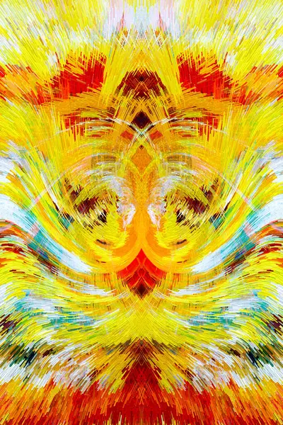 Symphonie Abstraite Coups Pinceau Vibrants Cubes Extrudés Toile Contemporaine Parfait — Photo