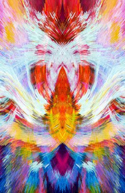 Soyut Senfoni: Canlı Fırça Vuruşları, Çıkarılan Küpler, Çağdaş Tablo - Modern Tasarım, Sanatsal Görsel Projeler ve Yaratıcı Endeavorlar İçin Mükemmel