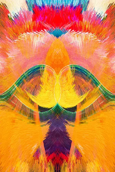 Mundo Fractal Vibrante Brilha Néon Texturas Sem Costura Padrões Abstratos — Fotografia de Stock