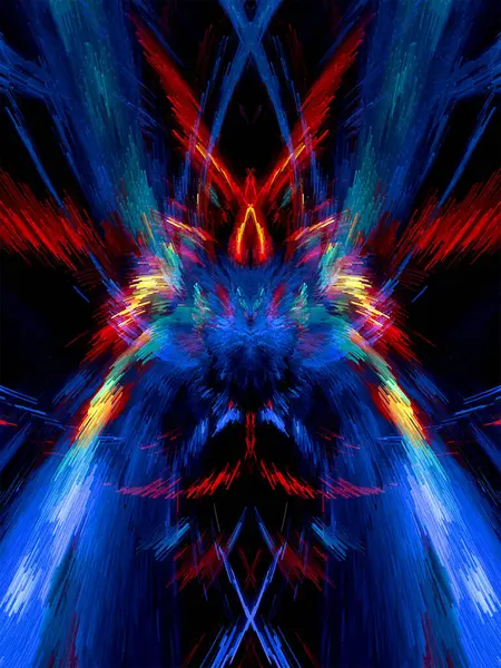 Lebendige Fraktale Welt Neon Leuchtet Nahtlose Texturen Abstrakte Muster Vielseitig — Stockfoto