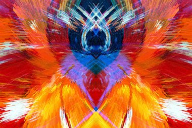 Canlı fraktal dünya. Neon parlamaları, pürüzsüz dokular, soyut desenler. Ağ, dekor ve ambalaj için çok yönlü. Suluboya tarzı soyutlama. Çiçek Efekti Eklenmiş Küpler Sanat Sanatı Web Arkaplanı