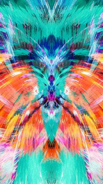 Canlı fraktal dünya. Neon parlamaları, pürüzsüz dokular, soyut desenler. Ağ, dekor ve ambalaj için çok yönlü. Suluboya tarzı soyutlama. Çiçek Efekti Eklenmiş Küpler Sanat Sanatı Web Arkaplanı