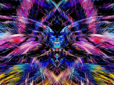 Canlı fraktal dünya. Neon parlamaları, pürüzsüz dokular, soyut desenler. Ağ, dekor ve ambalaj için çok yönlü. Suluboya tarzı soyutlama. Çiçek Efekti Eklenmiş Küpler Sanat Sanatı Web Arkaplanı