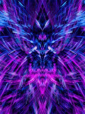 Canlı fraktal dünya. Neon parlamaları, pürüzsüz dokular, soyut desenler. Ağ, dekor ve ambalaj için çok yönlü. Suluboya tarzı soyutlama. Çiçek Efekti Eklenmiş Küpler Sanat Sanatı Web Arkaplanı