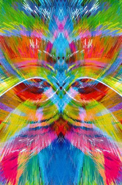 Grafik çizimleri için tasarım öğesi Fraktal sanat. Görsel gerçeküstü sanat eserleri. Karışık medya. Grafik tasarımı. Benzersiz bir model. Soyut suluboya arkaplanı