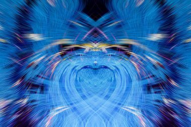 Grafikler için tasarım unsuru Vizyoner gerçeküstü sanat eserleri Fraktal Duvar Sanat Tasarımı. Benzersiz bir model. Soyut suluboya arkaplan bulanık çizgilerin fırça darbelerinin psikedelik dokusu