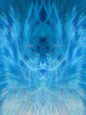 Grafikler için tasarım unsuru Vizyoner gerçeküstü sanat eserleri Fraktal Duvar Sanat Tasarımı. Benzersiz bir model. Soyut suluboya arkaplan bulanık çizgilerin fırça darbelerinin psikedelik dokusu