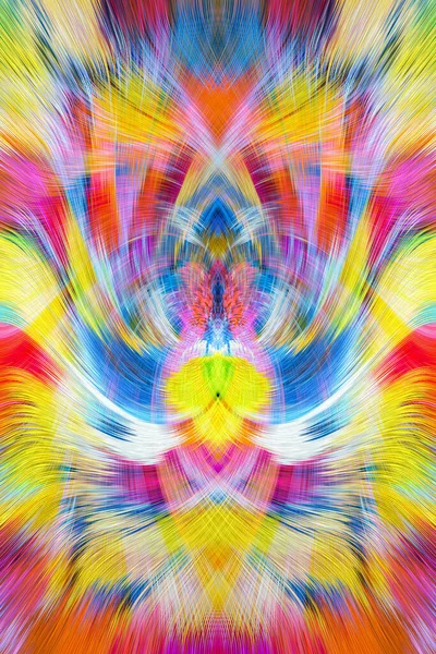 Grafikler için tasarım unsuru Vizyoner gerçeküstü sanat eserleri Fraktal Duvar Sanat Tasarımı. Benzersiz bir model. Soyut suluboya arkaplan bulanık çizgilerin fırça darbelerinin psikedelik dokusu