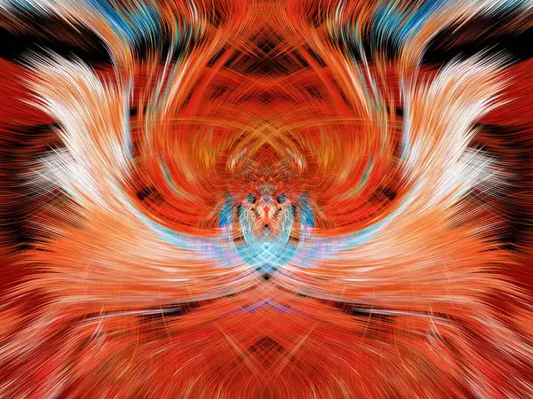 Grafikler için tasarım unsuru Vizyoner gerçeküstü sanat eserleri Fraktal Duvar Sanat Tasarımı. Benzersiz bir model. Soyut suluboya arkaplan bulanık çizgilerin fırça darbelerinin psikedelik dokusu