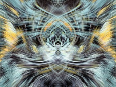 Grafikler için tasarım unsuru Vizyoner gerçeküstü sanat eserleri Fraktal Duvar Sanat Tasarımı. Benzersiz bir model. Soyut suluboya arkaplan bulanık çizgilerin fırça darbelerinin psikedelik dokusu