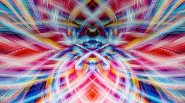 Grafikler için tasarım unsuru Vizyoner gerçeküstü sanat eserleri Fraktal Duvar Sanat Tasarımı. Benzersiz bir model. Soyut suluboya arkaplan bulanık çizgilerin fırça darbelerinin psikedelik dokusu