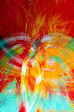 Grafikler için tasarım unsuru Vizyoner gerçeküstü sanat eserleri Fraktal Duvar Sanat Tasarımı. Benzersiz bir model. Soyut suluboya arkaplan bulanık çizgilerin fırça darbelerinin psikedelik dokusu