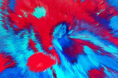 Dinamik Radyasyon Tasarımı ile Soyut Ekstrakt Piksel Patlaması Modern Çoklu Renk Sanatı