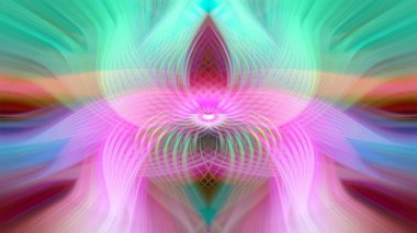 Vibrant Abstract Digital Art with Symmetrical Lines and Gradient Colors, Futuristic Geometric Background for Modern Designs and Creativity clipart