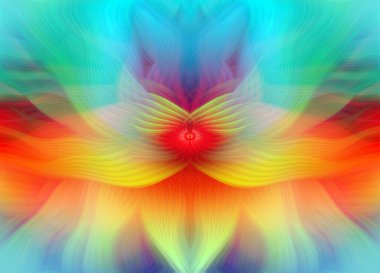 Canlı, soyut, modern sanat, renkli arka plan, dijital resim duvar kağıtları ve dekoratif kullanım için kıvrımlı, çok renkli, yaratıcı tasarım.