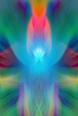 Canlı, soyut, modern sanat, renkli arka plan, dijital resim duvar kağıtları ve dekoratif kullanım için kıvrımlı, çok renkli, yaratıcı tasarım.