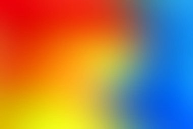 Renkli gradyan soyut arka plan, canlı kırmızı, mavi ve sarı tonlarla renklendirilmiş. Modern tasarım, dijital sanat, web geçmişi, sunumlar ve yaratıcı projeler için mükemmel.