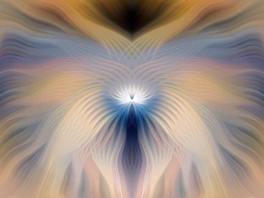 Renkli soyut modern sanat arka planı canlı renkler, simetrik kaleydoskop desenleri ve mavi, kırmızı, pembe, sarı ve yeşil renkli akışkan dokular.