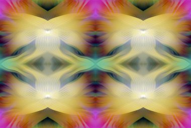 Colorful Abstract Kaleidoscope Pattern with Vibrant Gradient Hues and Symmetrical Design Modern Digital Artwork clipart