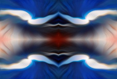 Renkli Soyut Kaleydoskop Deseni Canlı Gradyan Renkleri ve Simetrik Tasarım Modern Dijital Sanatsal Çalışması