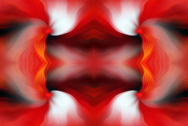 Renkli Soyut Kaleydoskop Deseni Canlı Gradyan Renkleri ve Simetrik Tasarım Modern Dijital Sanatsal Çalışması