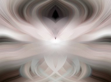 Etkili Renklerle Büyüleyici Fraktal Sanat Tasarımı, Simetrik Desenler ve Modern Yaratıcı İlham ve Gerçeküstü Görsel Deneyimler İçin Soyut Geometrik Akış