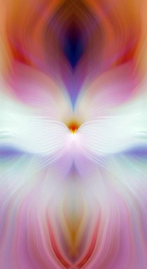 Etkili Renklerle Büyüleyici Fraktal Sanat Tasarımı, Simetrik Desenler ve Modern Yaratıcı İlham ve Gerçeküstü Görsel Deneyimler İçin Soyut Geometrik Akış