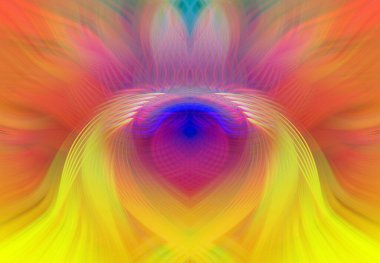 Simetrik Gradyan Şablonları, Kalın Dijital Tasarım, Neon Renkleri ve Yaratıcı Arkaplan, Duvar Kağıdı ve Dekoratif Dokular İçin Fütürist Estetik Mükemmel