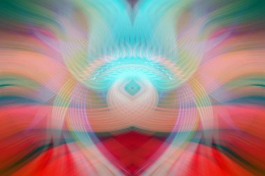 Simetrik Gradyan Şablonları, Kalın Dijital Tasarım, Neon Renkleri ve Yaratıcı Arkaplan, Duvar Kağıdı ve Dekoratif Dokular İçin Fütürist Estetik Mükemmel