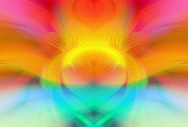 Simetrik Gradyan Şablonları, Kalın Dijital Tasarım, Neon Renkleri ve Yaratıcı Arkaplan, Duvar Kağıdı ve Dekoratif Dokular İçin Fütürist Estetik Mükemmel