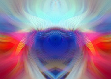 Simetrik Gradyan Şablonları, Kalın Dijital Tasarım, Neon Renkleri ve Yaratıcı Arkaplan, Duvar Kağıdı ve Dekoratif Dokular İçin Fütürist Estetik Mükemmel