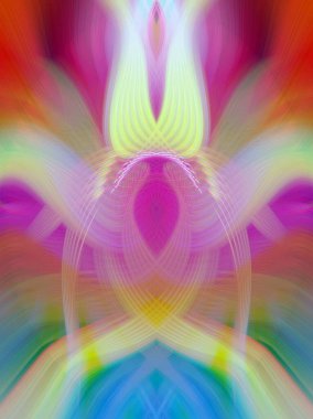 Simetrik Gradyan Şablonları, Kalın Dijital Tasarım, Neon Renkleri ve Yaratıcı Arkaplan, Duvar Kağıdı ve Dekoratif Dokular İçin Fütürist Estetik Mükemmel