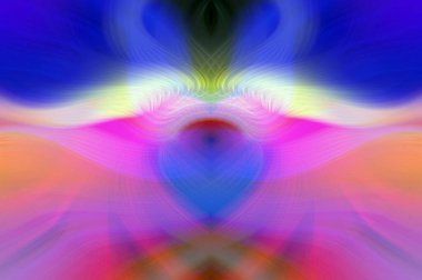 Simetrik Gradyan Şablonları, Kalın Dijital Tasarım, Neon Renkleri ve Yaratıcı Arkaplan, Duvar Kağıdı ve Dekoratif Dokular İçin Fütürist Estetik Mükemmel