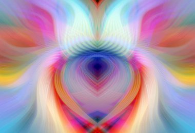 Simetrik Gradyan Şablonları, Kalın Dijital Tasarım, Neon Renkleri ve Yaratıcı Arkaplan, Duvar Kağıdı ve Dekoratif Dokular İçin Fütürist Estetik Mükemmel