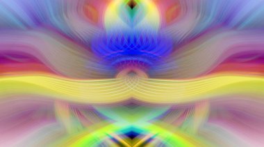 Simetrik Gradyan Şablonları, Kalın Dijital Tasarım, Neon Renkleri ve Yaratıcı Arkaplan, Duvar Kağıdı ve Dekoratif Dokular İçin Fütürist Estetik Mükemmel