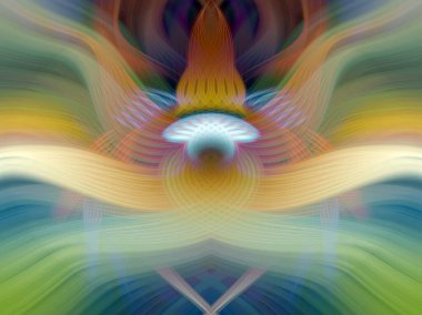 Simetrik Gradyan Şablonları, Kalın Dijital Tasarım, Neon Renkleri ve Yaratıcı Arkaplan, Duvar Kağıdı ve Dekoratif Dokular İçin Fütürist Estetik Mükemmel